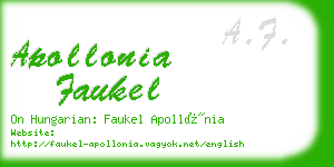apollonia faukel business card